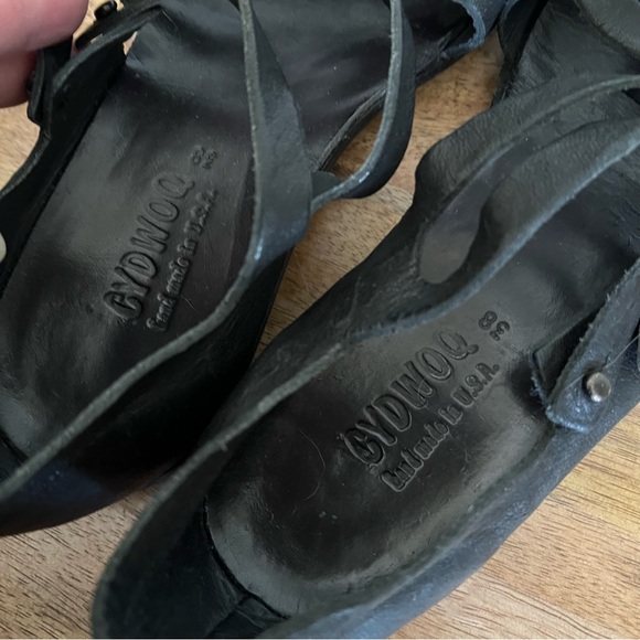 Cydwoq Intersect Women's Black Leather Shoes Size 38 - Picture 7 of 17